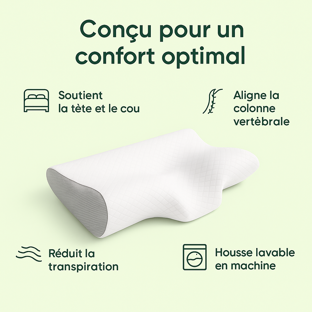 Morphéa™ - Oreiller Ergonomique Cervical