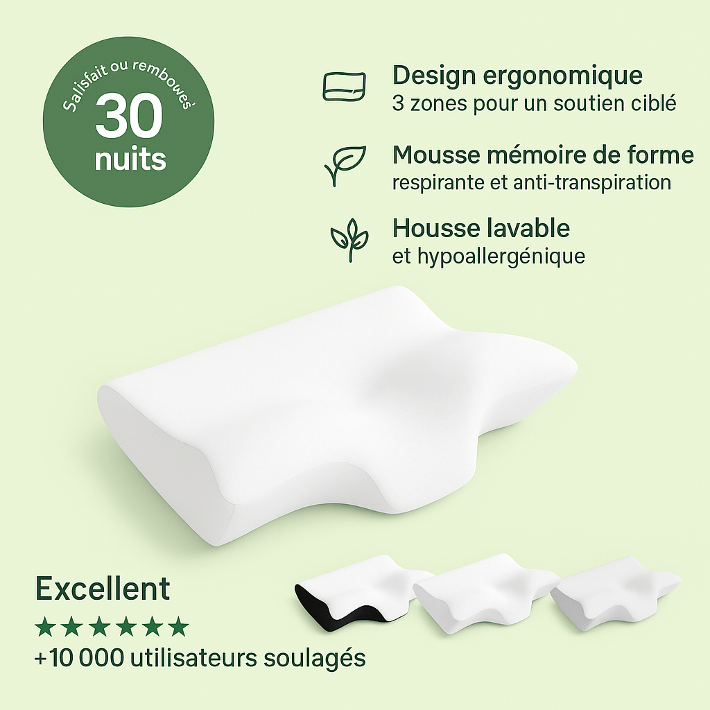 Morphéa™ - Oreiller Ergonomique Cervical
